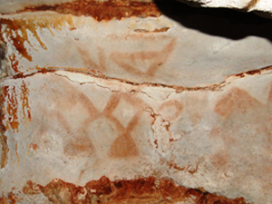 Pictografías de la cueva Santa Teresa.